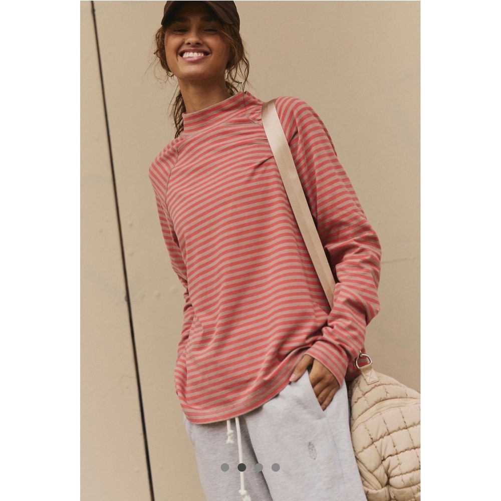48. NWOT Free People Restoration Yarn Dye Stripe Layer